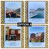 WORDS FROM AROUND THE WORLD: Set of 4 Postcards