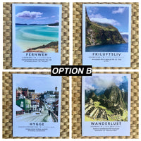 WORDS FROM AROUND THE WORLD: Set of 4 Postcards