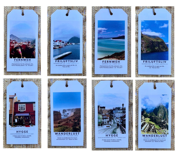 WORDS FROM AROUND THE WORLD: Set of 8 Gift Tags